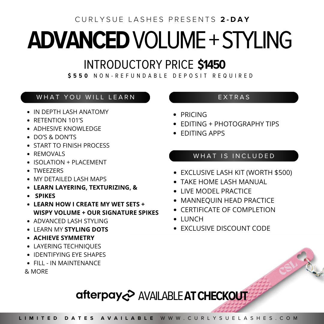 2-DAY 1:1 Advanced Volume Styling Masterclass